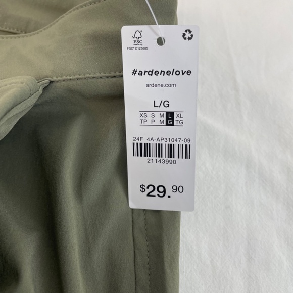 Ardene Maxi Skirt Women Large Army Green Lightweight Adjustable - Picture 6 of 15